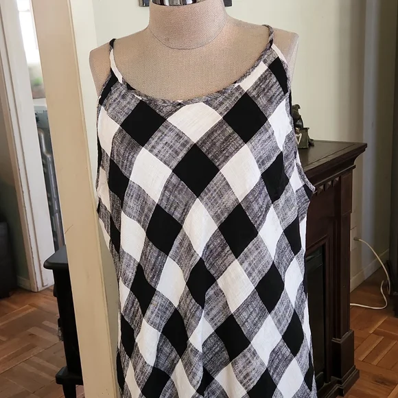 EUC Ashley Stewart Spring/Summer Checkered Dress - Size 22 - Picture 2 of 7